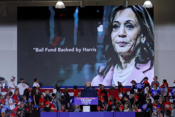 ‘Angry’ Trump escalates attacks on Harris’ mental fitness and suggests she should be prosecuted